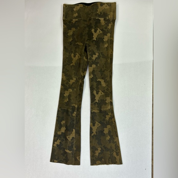 Luxury SPRWMN 100% Suade XS Camo Pants made in USA Los Angeles- New with Tags!